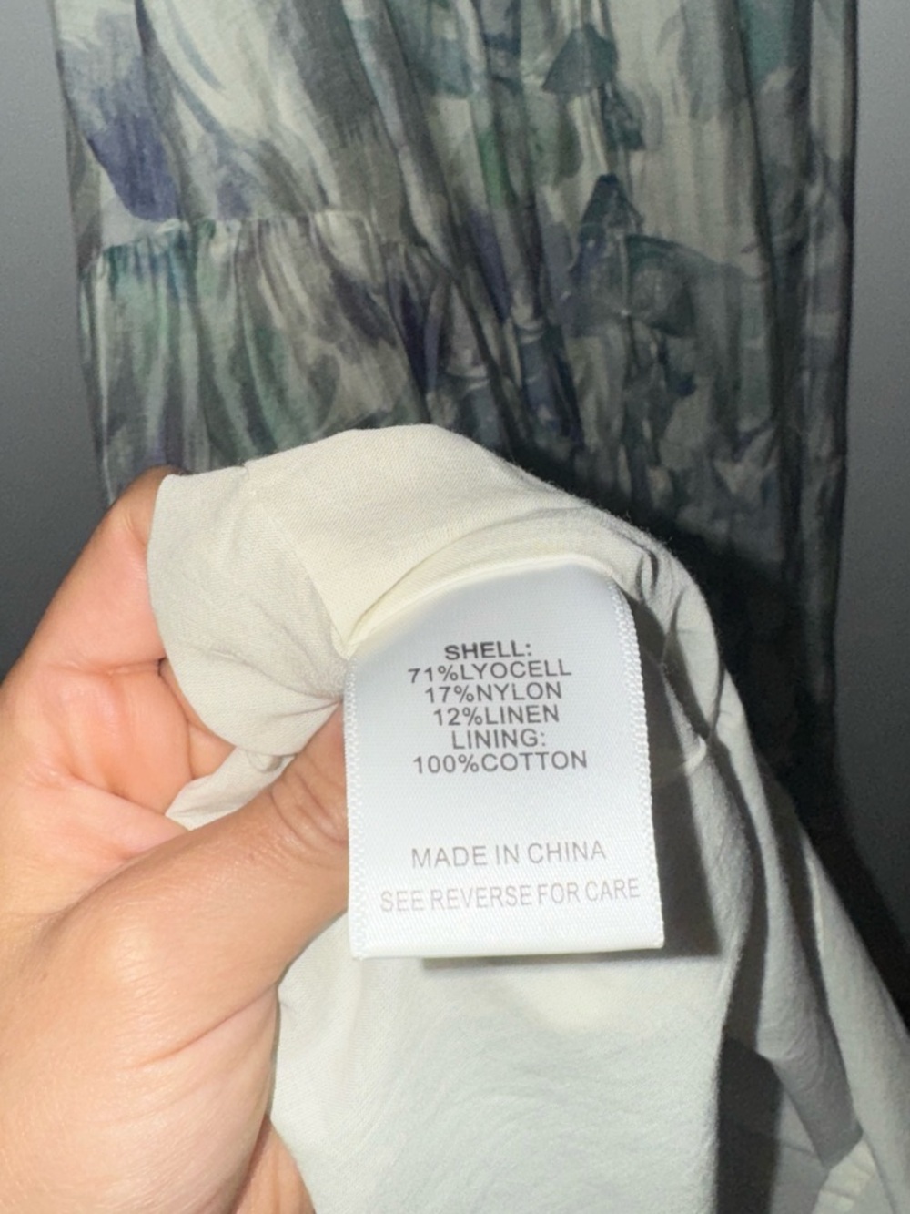 Lucy Paris Blue and Mint Floral Tiered Midi Dress - Picture 8 of 10